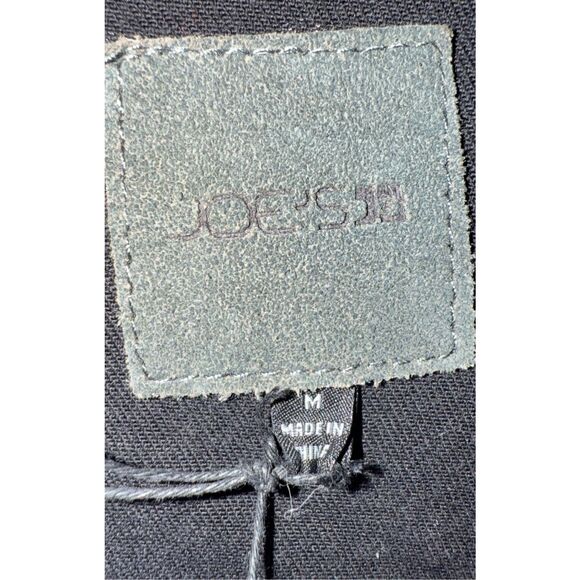 Joe's Women's Button Front Distressed Trucker Denim jacket Black Medium - Picture 7 of 11